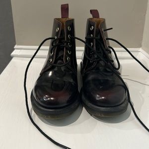 Dr marten patent bootie